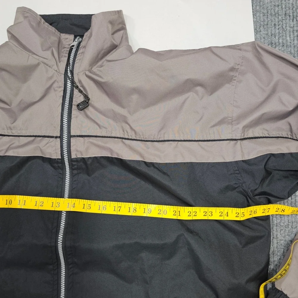 Smart Jacket Mens XXL Grey Black Colorblock Full Zip Midweight